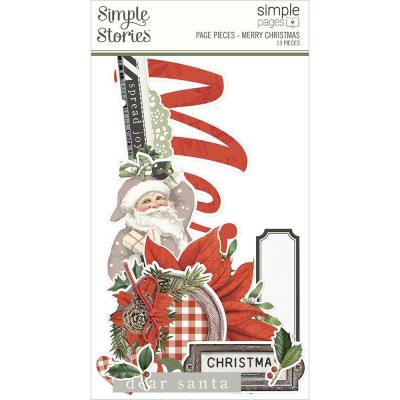 Simple Stories Simple Pages Pieces Die Cuts - Merry Christmas